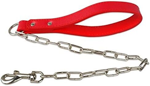 Dogs Kingdom 24"-32" Soft Leather Dog Harness&Leash Set Large for Pit Bull, Boxer, Bull Terrier in Saudi Arabia