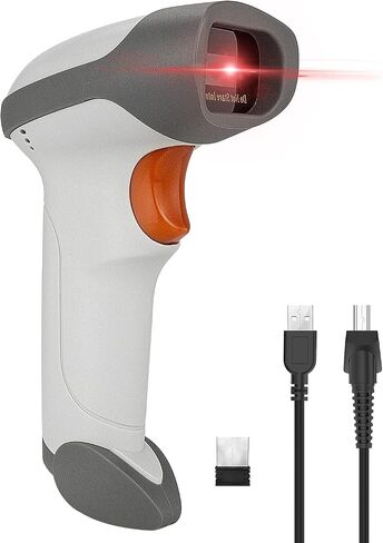 NetumScan Bluetooth QR Barcode Scanner, 3 in 1 Automatic Wireless 1D 2D Barcode Reader USB Image Code Scanner for Store, Warehouse POS, Computer, Tablet, iPad, iPhone, Android in Saudi Arabia