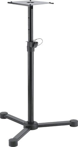 K&M Konig & Meyer 26720.000.55 Monitor / Speaker Stand | 3 Leg Base | Height Adjust | Safety Pin | Non-Slip /Vibration Rubber | German Made | Black in Saudi Arabia