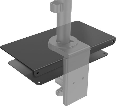 WALI Monitor Mount Reinforcement Plate for Thin, Glass, and Other Fragile Table Tops, with Most Monitor Bracket Grommet C Clamp Installation (CGRP-B), Black in Saudi Arabia