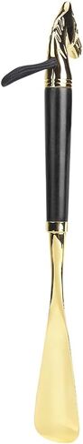 Zerodis Lifter Universal Long Beech، معدن لبيسة حذاء بمقبض طويل جدًا للرجال والأطفال والنساء أثناء الحمل (أسود 32 سم رأس حصان) in Saudi Arabia