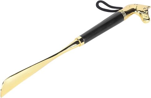 Zerodis Lifter Universal Long Beech، معدن لبيسة حذاء بمقبض طويل جدًا للرجال والأطفال والنساء أثناء الحمل (أسود 32 سم رأس حصان) in Saudi Arabia