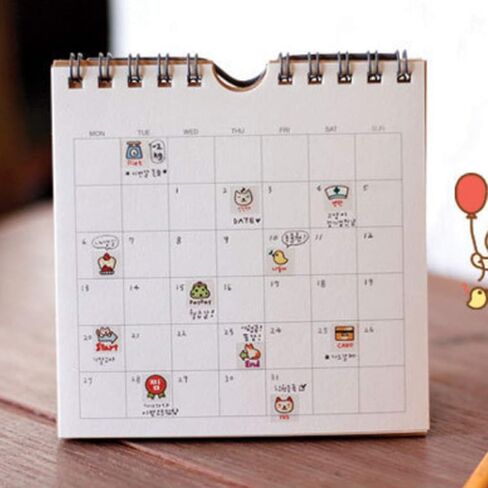36 Sheet Cute Cartoon Cat Transparent Calendar Diary Book Sticker Scrapbook Planner Decoration, Planner Stickers Value Pack in Saudi Arabia