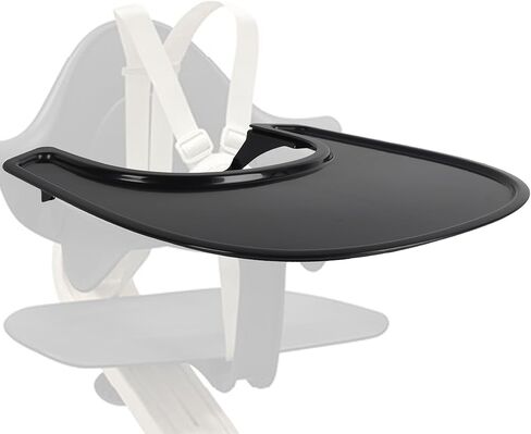 LuQiBabe Baby High Chair Tray Competible with Stokke Nomi High Chair with Smooth Surface and Strong Suction Power Dining Tray for Stokke Nomi High Chair Food-Grade Plastic and Dishwasher-Safe - White in Saudi Arabia