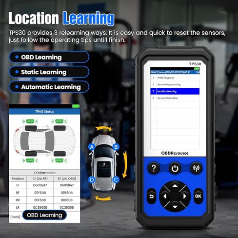 مبرمج أداة برمجة TPMS العالمية مع 4 أجهزة استشعار مجانية للإطارات، أداة تشخيص TPMS، أداة قارئ TPMS، أداة إعادة تعيين TPMS، أداة إعادة تعلم TPMS، أداة نظام مراقبة ضغط الإطارات 4 في 1 in Kuwait