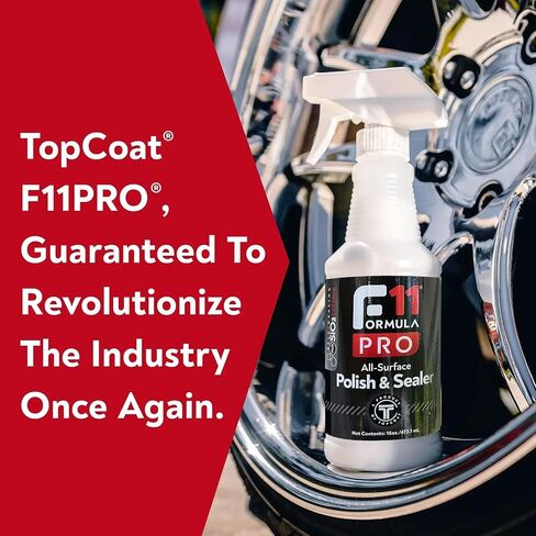 زجاجة رش وملمع وعازل لجميع الأسطح F11PRO من TopCoat F11PRO - طلاء السيراميك المائي الأكثر تقدمًا للسيارات والدراجات النارية والقوارب والمركبات الترفيهية والمزيد in Kuwait