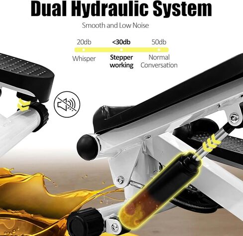 Sutekus Stair Stepper للتمارين، جهاز ستاير صغير بسعة وزن 330 رطل، معدات تمرين الجسم بالكامل مع شريط مقاومة وحصيرة أرضية in Saudi Arabia
