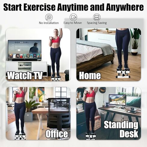 Sutekus Stair Stepper للتمارين، جهاز ستاير صغير بسعة وزن 330 رطل، معدات تمرين الجسم بالكامل مع شريط مقاومة وحصيرة أرضية in Saudi Arabia
