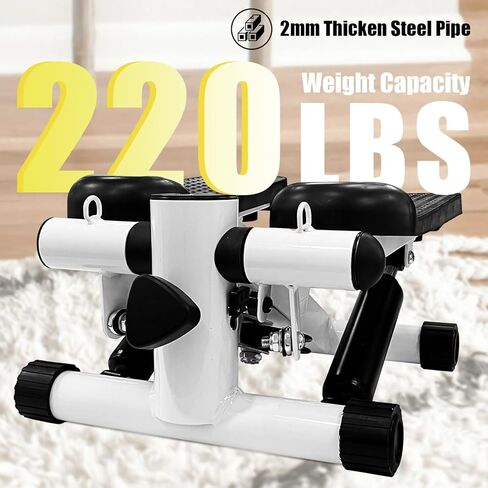 Sutekus Stair Stepper للتمارين، جهاز ستاير صغير بسعة وزن 330 رطل، معدات تمرين الجسم بالكامل مع شريط مقاومة وحصيرة أرضية in Saudi Arabia