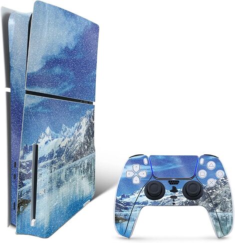 MightySkins Glossy Glitter Skin Compatible with Playstation 5 Slim Digital Edition Bundle - Fallout | Protective, Durable High-Gloss Glitter Finish | Easy to Apply | Made in The USA in Saudi Arabia