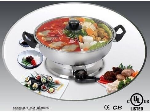 Shabu Shabu Hot Pot, Electric Mongolian Hot Pot With Divider in Saudi Arabia