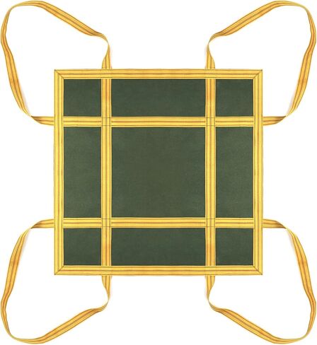 QWORK Heavy-Duty Canvas Cargo Lifting Pad Net - 3.28ft x 3.28ft Reinforced Handle Lifting Net for Construction, Logistics, and Transport, 2645lbs Load Capacity, Non-Slip Material in Saudi Arabia