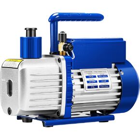 VIVOHOME 1/2 HP 5 CFM 110V Dual Stage HVAC Vacuum Pump, Sparkless Motor for R32 R1234yf R134a R22 R410a Systems, Auto AC Vacuum Pump for Air Conditioner Servicing Resin Degassing with 2 Oil Bottles in Kuwait