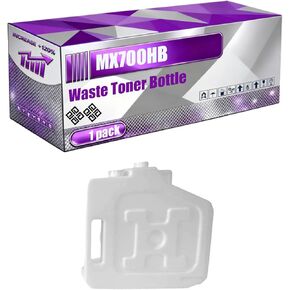 زجاجة حبر نفايات MX700HB متوافقة مع طابعات Sharp MX7001N MX7040N MX-7040NSF MX7500n MX7580N MX7081، عالية الإنتاجية 200000 صفحة، ألوان زاهية وطباعة شفافة (عبوتان باللون الأسود) in Saudi Arabia