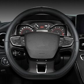 Car Steering Wheel Cover for Kia K4 2018-2025, Leather Steering Wheel Protective Non-Slip Breathable Grip Protector​ Interior Accessories,I/White in Saudi Arabia