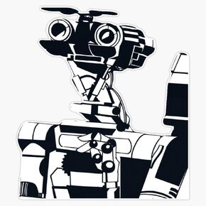 Johnny 5 Window Bumper Sticker Decal 5" in Kuwait