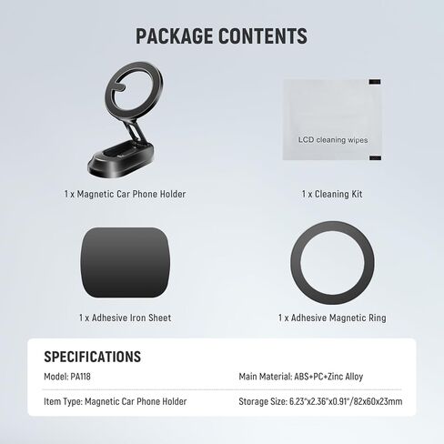 Neewer Continuity Camera Mount for Desktop Monitor, Magnetic Tri Fold Desk Phone Camera Webcam Mount Holder with Arca Type Base, Compatible with MagSafe iPhone iMac Desktop Mac Laptop Samsung, SP08 in Saudi Arabia