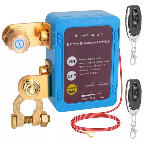 2025 New Upgraded 12V 240A Battery Kill Switch Remote Battery Disconnect Switch for Auto RV ATV and More in Saudi Arabia
