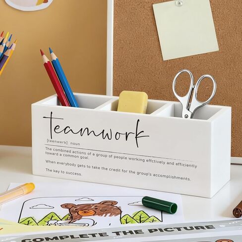 Leader Gifts Pen Pencil Holder, Thank You Appreciation Gifts for Leaders Boss Manager Wood Desk Organizer and Accessories, Leadership Gift Pen Holder Desk Organizer for Office Tabletop in Saudi Arabia
