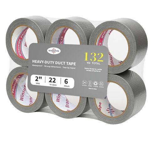 Duct Tape Heavy Duty, Heavy Object Packaging, and Home Repairing,Strong Adhesive Duct Tape for Indoor Outdoor Repairs, 2-inch by 22-Yard, 6-Roll,Total 132 Yards (Red) in Saudi Arabia