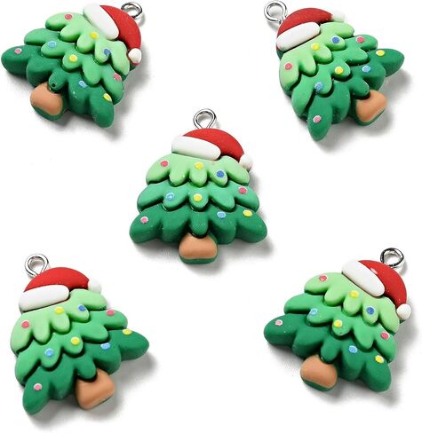 Christmas Resin Pendants Gift Box/Gingerbread Man/Snowman Dangle Charms for Xmas Jewelry Making Earring Bracelet Necklace Making in Saudi Arabia