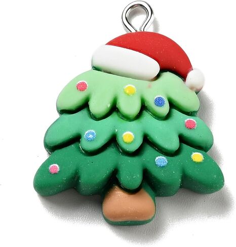 Christmas Resin Pendants Gift Box/Gingerbread Man/Snowman Dangle Charms for Xmas Jewelry Making Earring Bracelet Necklace Making in Saudi Arabia