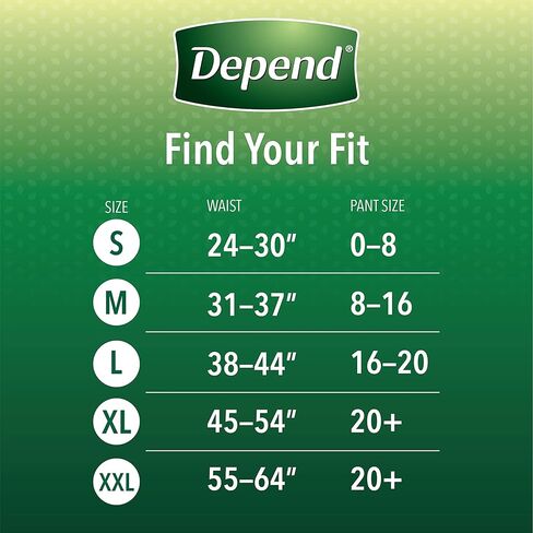 Depend FIT-FLEX Incontinence Underwear for Women, Maximum Absorbency, L, Tan (Packaging may vary) in Kuwait
