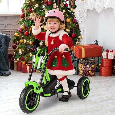 BABY JOY Kids Tricycle, 3-Wheel Toddler Bike with Foot Pedals, Forward/Backward, Toddler Tricycle Ride on Trike with Steering Handlebars, Toy Gift for Boys Girls Aged 3+ (Green) in Saudi Arabia