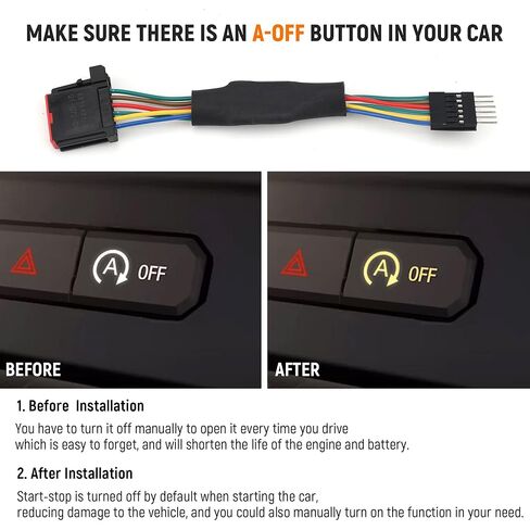 مزيل إيقاف التشغيل التلقائي المحسن متوافق مع نظام المحرك Ford F150 F1501 2015-2020، التحكم في إيقاف التشغيل، 3 أوضاع للذاكرة/إيقاف التشغيل التلقائي/المصنع الأصلي، التوصيل والتشغيل (يمين) in Kuwait