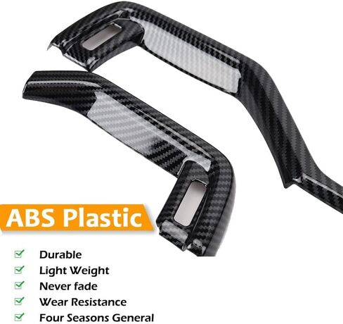 LEXLEY 2pcs Carbon fiber Style Center Console Dash Board Panel Dial Dashboard Cover Trims Interior Accessories For Toyota 2019 2020 2021 2022 2023 2024 2025 RAV4 in Saudi Arabia