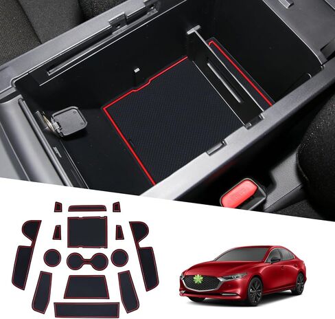 2025 2026 Mazda3 حصير فتحة الباب، لمازدا 3 2025 ملحقات وحدة التحكم المركزية حصائر بطانة متوافقة مع 2019 2020 2021 2022 2023 2024 2025 2026 Mazda3 (16 قطعة/مجموعة) in Kuwait