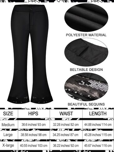 Mepase 6 Pcs Men 70s Disco Costumes Include Retro Shirt Bell Bottom Pants Wig Sunglasses Necklace Wig Cap for Disco Party in Saudi Arabia