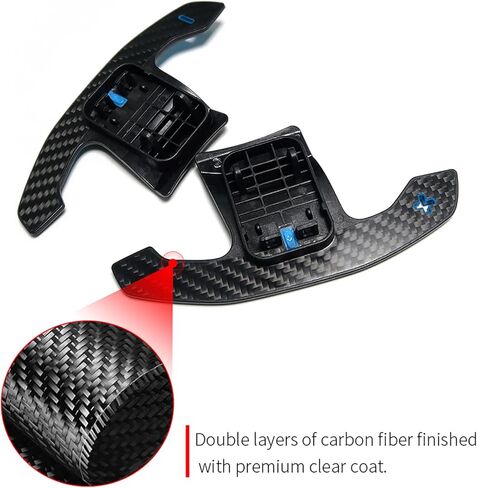 مبدلات مجداف السيارة من ألياف الكربون لسيارة BMW G20 G30 F20 F30 F34 F12 F01 F48 F25 F26 F15 F16 2017 2018 2019، مجاذيف عجلة القيادة (أزرق) in Kuwait
