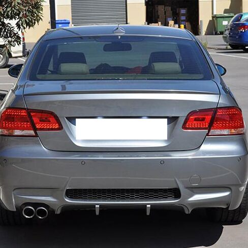 IKON MOTORSPORTS, Rear Bumper Cover Compatible With 2007-2013 BMW E92 E93, M3 Style Rear Bumper Conversion Guard Diffuser Single Exhaust 2008 2009 2010 2011 2012 in Saudi Arabia
