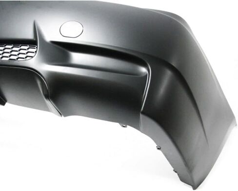 IKON MOTORSPORTS, Rear Bumper Cover Compatible With 2007-2013 BMW E92 E93, M3 Style Rear Bumper Conversion Guard Diffuser Single Exhaust 2008 2009 2010 2011 2012 in Saudi Arabia