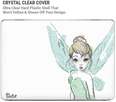 Skinit Case + Skin Compatible with MacBook Pro 14in (2021) - Officially Licensed Disney Tinker Bell Watercolor Fairy Design in Saudi Arabia