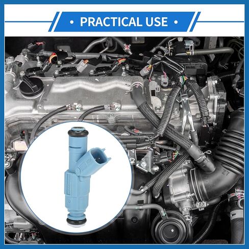 Fuel Injector Compatible for Dodge for Ram 1500 02-07 4.7L for Dodge Dakota 01-07 4.7L, Flow Matched Plastic Blue Fuel Injection Nozzle Item Replacement in Saudi Arabia