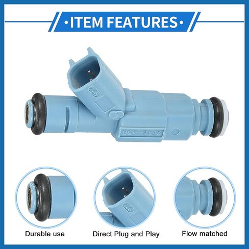 Fuel Injector Compatible for Dodge for Ram 1500 02-07 4.7L for Dodge Dakota 01-07 4.7L, Flow Matched Plastic Blue Fuel Injection Nozzle Item Replacement in Saudi Arabia