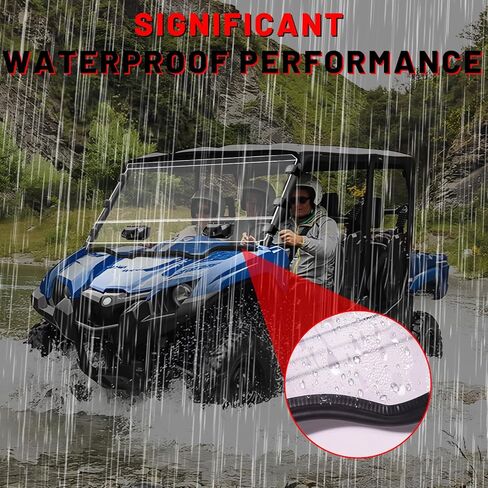 StarknightMT Viking Full Windshield Scratch Resistant Front Windshield Compatible with 2014-2024 Yamaha Viking/Viking VI Clear Front Window PC Hard Windshield Accessories in Kuwait