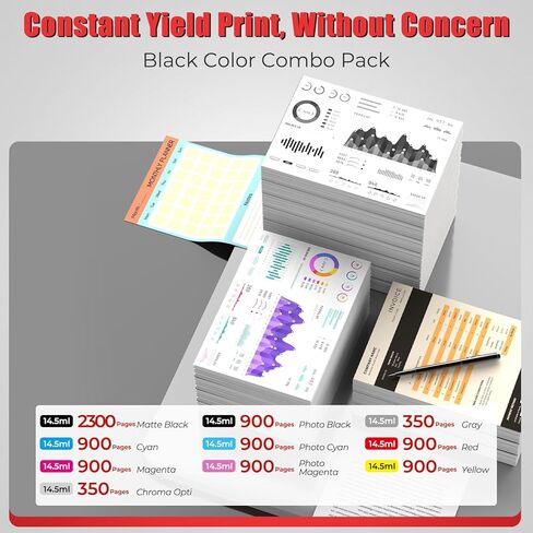 خراطيش حبر PFI-300 Pro-300 Priner Ink Combo Pack متوافقة مع خراطيش حبر Canon PFI-300 المتوافقة مع طابعة imagePROGRAF PRO-300 PRO 300 PRO300 الاحترافية النافثة للحبر للتصوير الفوتوغرافي (10 عبوات) in Kuwait