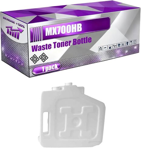 MX700HB Waste Toner Bottle Compatible for Sharp MX7001N MX7040N MX-7040NSF MX7500n MX7580N MX7081 Printers, High Yield 200000 Pages, Vivid Colors and Clear Printing (2-Pack Black) in Saudi Arabia