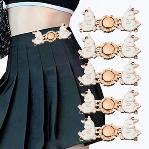 5PCS Detachable Metal Buttons Simple and Fashionable Adjustable Waist Button for Tighten Waist Jeans No Sewing Button in Saudi Arabia