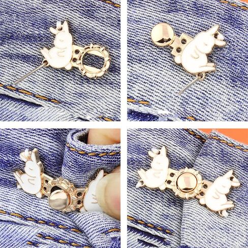 5PCS Detachable Metal Buttons Simple and Fashionable Adjustable Waist Button for Tighten Waist Jeans No Sewing Button in Saudi Arabia