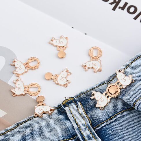 5PCS Detachable Metal Buttons Simple and Fashionable Adjustable Waist Button for Tighten Waist Jeans No Sewing Button in Saudi Arabia