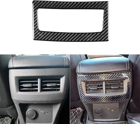 Real 3K Black Carbon Fiber Car Central Console Navigation Screen Control Button Panel Strip Trim ​Sticker Auto Interior Accessories Compatible with Cadillac CT5/CT5-V/CT5-V Blackwing 2019-2024 in Saudi Arabia