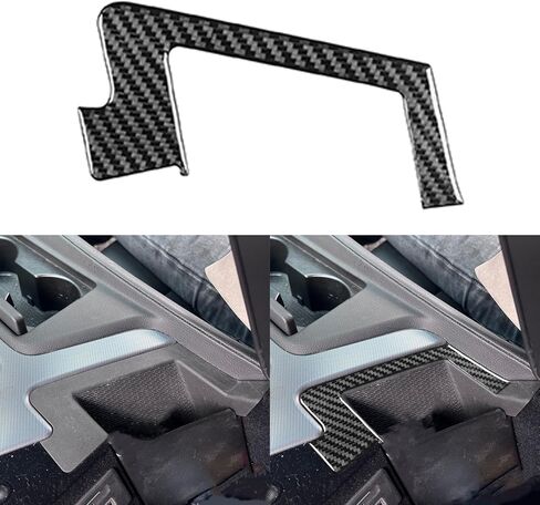 Real 3K Black Carbon Fiber Car Central Console Navigation Screen Control Button Panel Strip Trim ​Sticker Auto Interior Accessories Compatible with Cadillac CT5/CT5-V/CT5-V Blackwing 2019-2024 in Saudi Arabia
