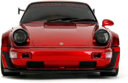 نموذج سيارة Diecast متوافق مع Jada Pink Slips RWB Porsche 964، مقياس 1:18، أحمر معدني، Rauh-Welt Begriff in Saudi Arabia