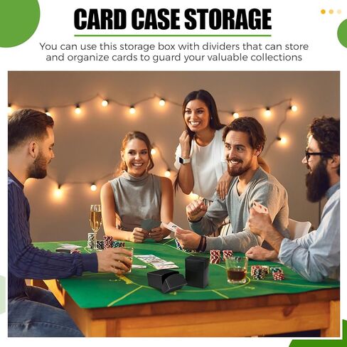 40-Piece Deck Card Boxes with 20 Dividers - Includes 20 Trading Card Deck Cases with 20 Dividers - Storage Organizer for Trading, Family, Party Games in Kuwait