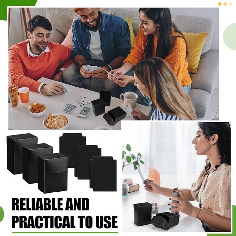 40-Piece Deck Card Boxes with 20 Dividers - Includes 20 Trading Card Deck Cases with 20 Dividers - Storage Organizer for Trading, Family, Party Games in Kuwait