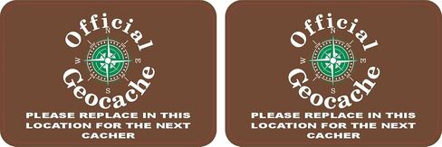 يرجى استبدال ملصقات PosterTalk Geocache في هذا الموقع، ورقة واحدة مكونة من ملصقين، كل منها 3 بوصات × 2 بوصة in Saudi Arabia